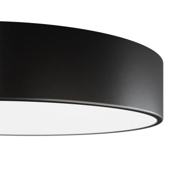 Plafón de baño CLEO 4xE27/24W/230V diá. 50 cm negro IP54