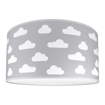 Plafón infantil CLOUDS GREY 2xE27/60W/230V gris