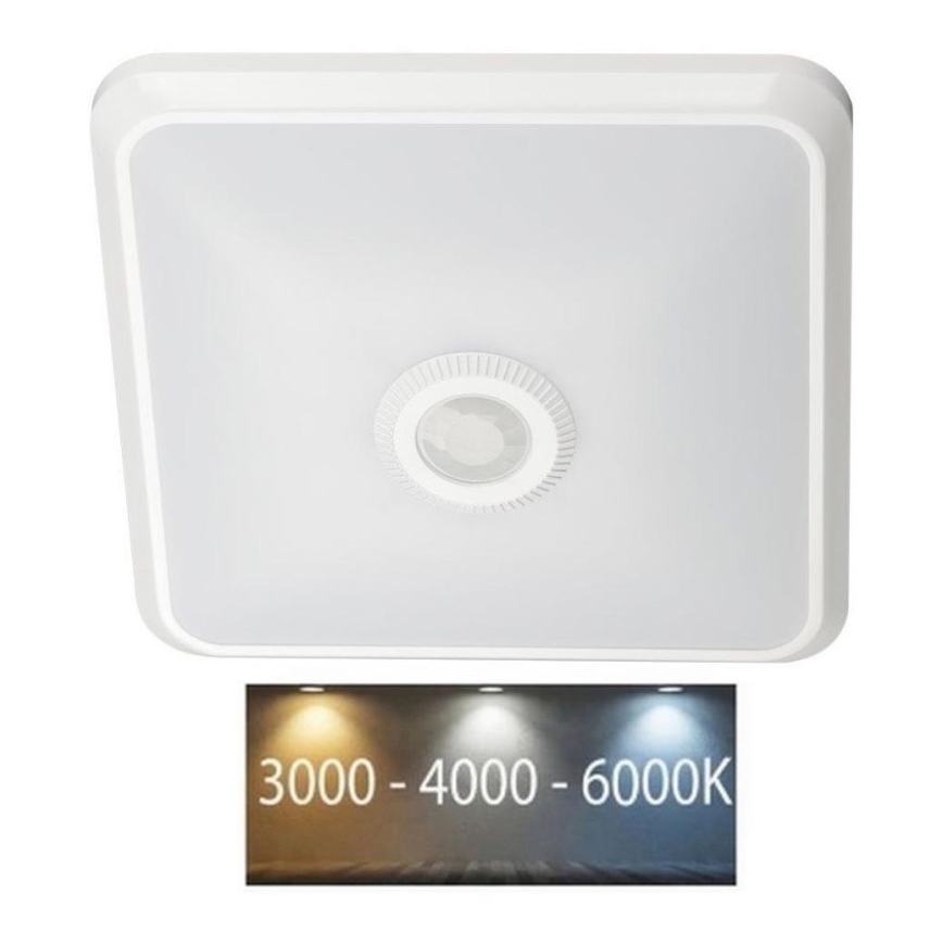 Plafón LED con sensor SAMSUNG CHIP LED/12W/230V 3000/4000/6000K blanco