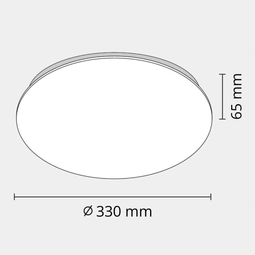 Plafón LED de baño ADAR LED/17W/230V IP44 4000K