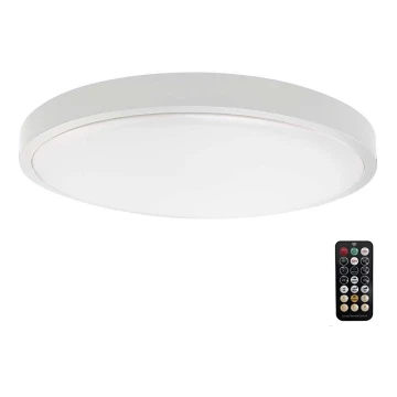 Plafón LED de baño con sensor LED/18W/230V 4000K IP44 blanco + control remoto