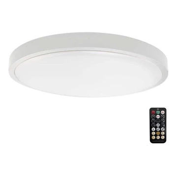 Plafón LED de baño con sensor LED/24W/230V 4000K IP44 blanco + control remoto