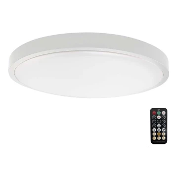 Plafón LED de baño con sensor LED/36W/230V 4000K IP44 blanco + control remoto