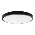 Plafón LED de baño LED/18W/230V IP44 6500K diá. 25 cm negro