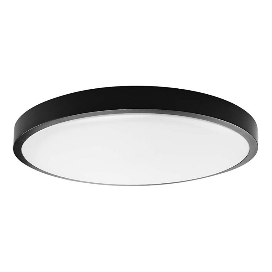 Plafón LED de baño LED/24W/230V 6500K IP44 negro