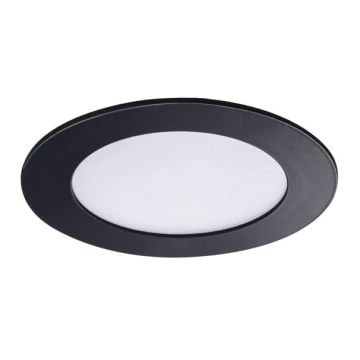 Plafón LED de baño ROUNDA LED/6W/230V IP44 negro 12 cm de diámetro