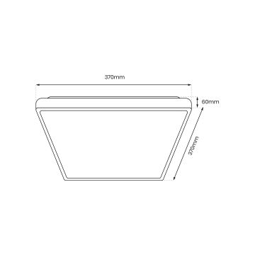 Plafón LED FABIO LED/23W/230V negro