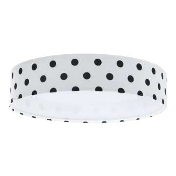 Plafón LED infantil GALAXY KIDS LED/24W/230V puntos blanco/negro