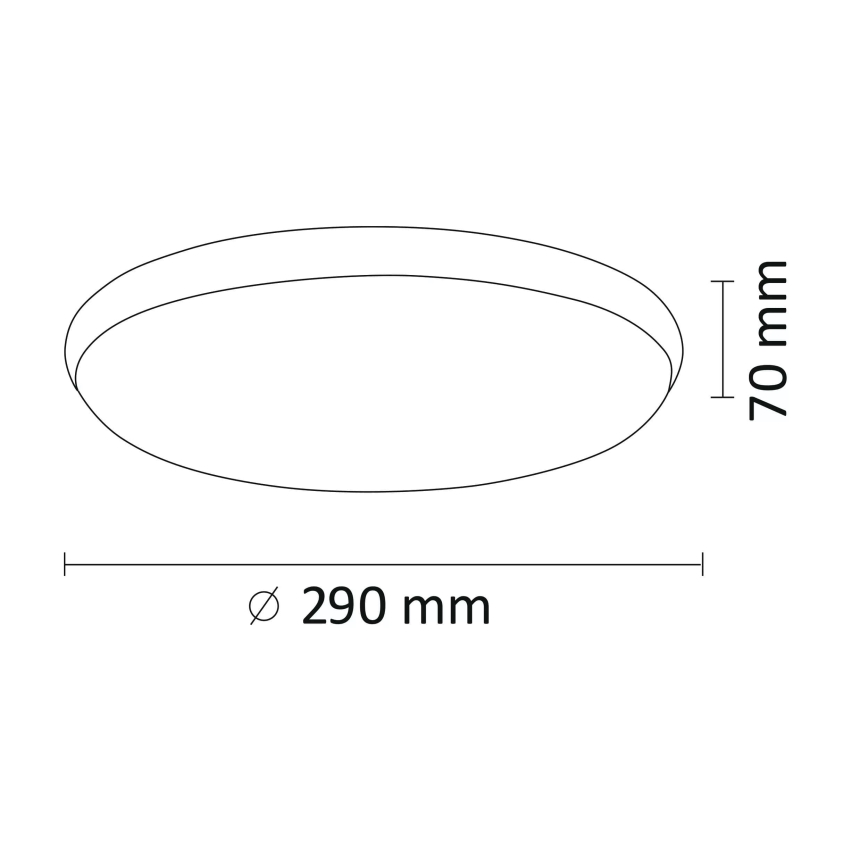 Plafón LED KERN LED/15W/230V diámetro 29 cm