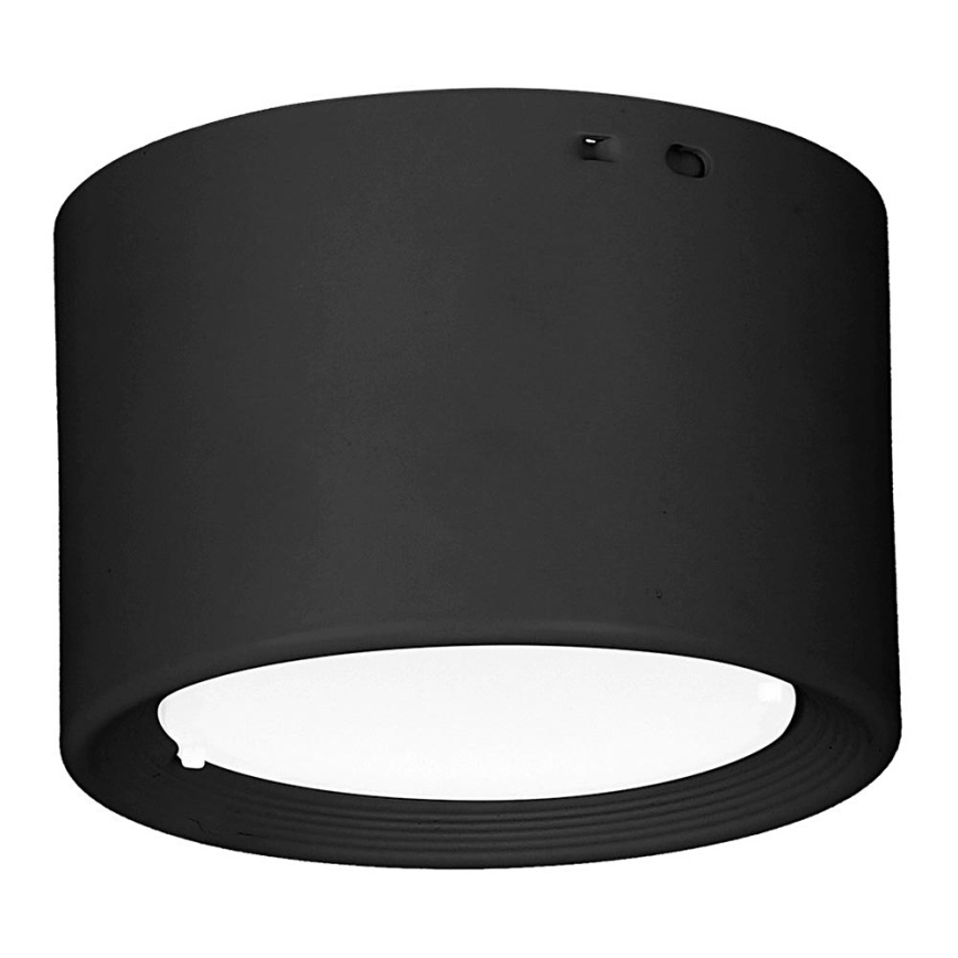 Plafón LED LED/6W/230V negro diá. 8 cm