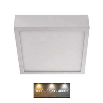 Plafón LED NEXXO LED/12,5W/230V 3000/3500/4000K 17x17 cm blanco
