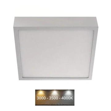Plafón LED NEXXO LED/21W/230V 3000/3500/4000K 22,5x22,5 cm blanco