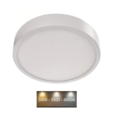 Plafón LED NEXXO LED/21W/230V 3000/3500/4000K diámetro 22,5 cm blanco