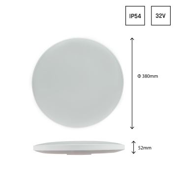 Plafón LED para exteriores NYMPHEA LED/32W/230V IP54 4000K