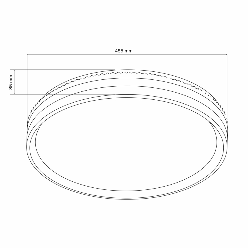 Luz de techo LED regulable para baño BARBARA LED/72W/230V 3000-6000K IP44 + control remoto