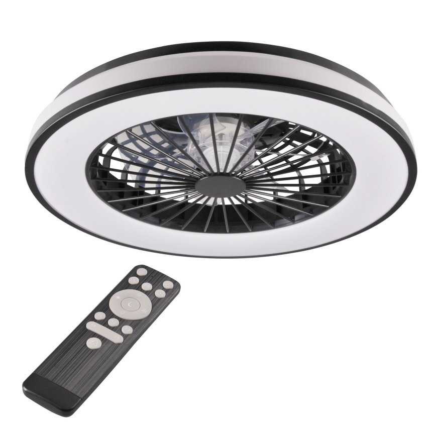 Plafón LED regulable con ventilador LED/48W/230V 3000-6500K + control remoto