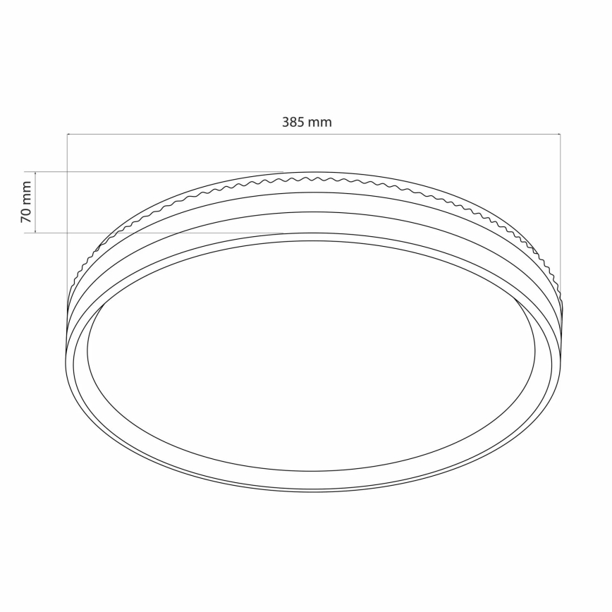 Luz de techo LED regulable para baño JADWIGA LED/42W/230V 3000-6000K IP44 + control remoto