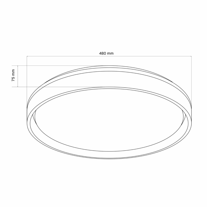 Luz de techo LED regulable para baño JADWIGA LED/72W/230V 3000-6000K IP44 + control remoto