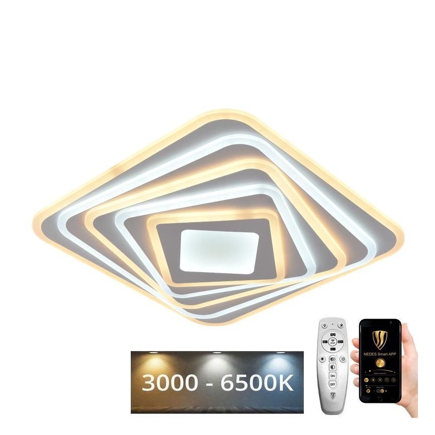 Plafón LED regulable LED/150W/230V 3000-6500K + mando a distancia