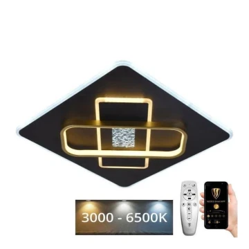 Plafón LED regulable LED/90W/230V 3000-6500K negro + control remoto