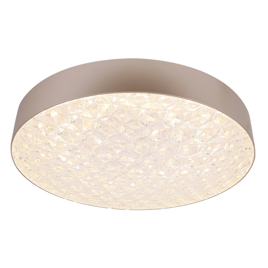 Plafón LED regulable LUXON LED/60W/230V 2800-6500K beige + mando a distancia