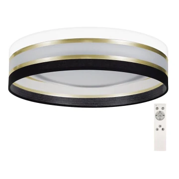 Plafón LED regulable SMART CORAL GOLD LED/24W/230V negro/blanco + mando a distancia