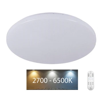 Plafón LED regulable STAR LED/50W/230V 2700-6500K + mando a distancia