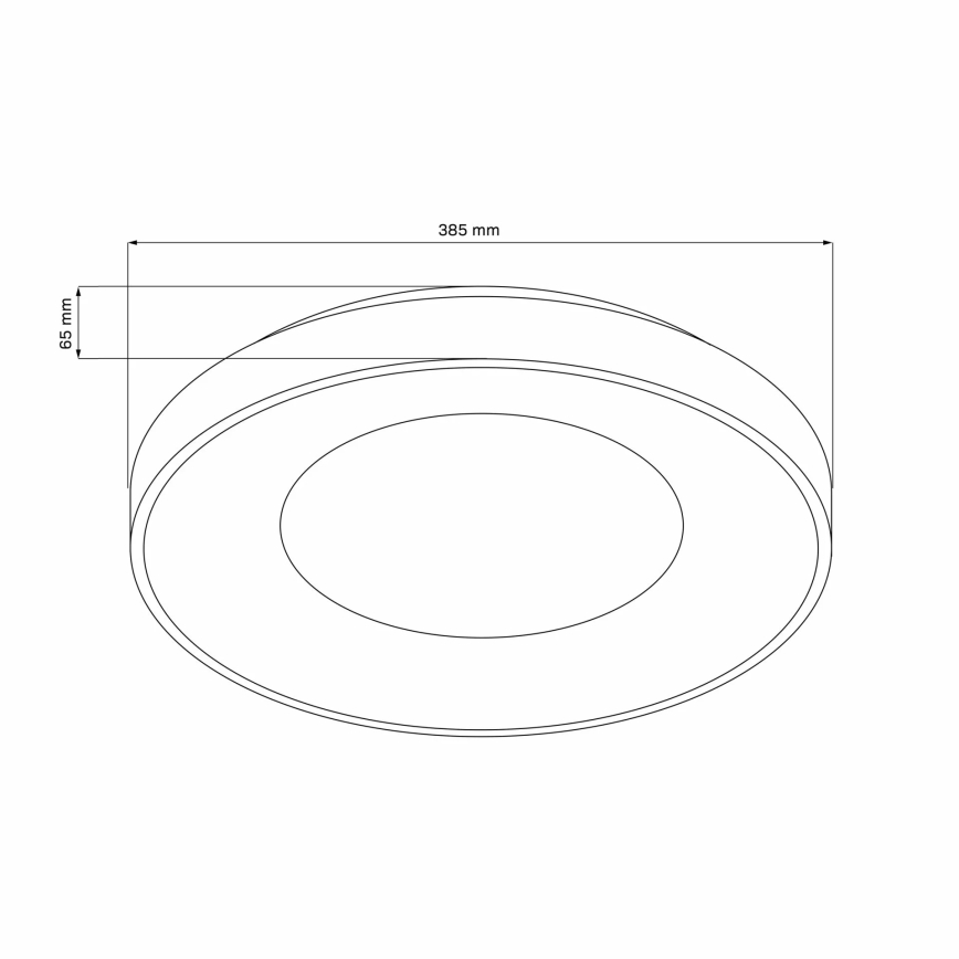 Luz de techo LED regulable para baño WITOLD LED/48W/230V 3000-6000K IP44 + control remoto