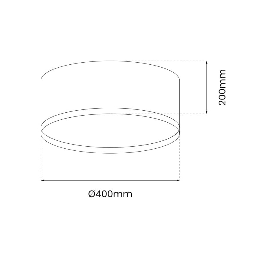 Plafón LED RONDO LED/18W/230V Verde