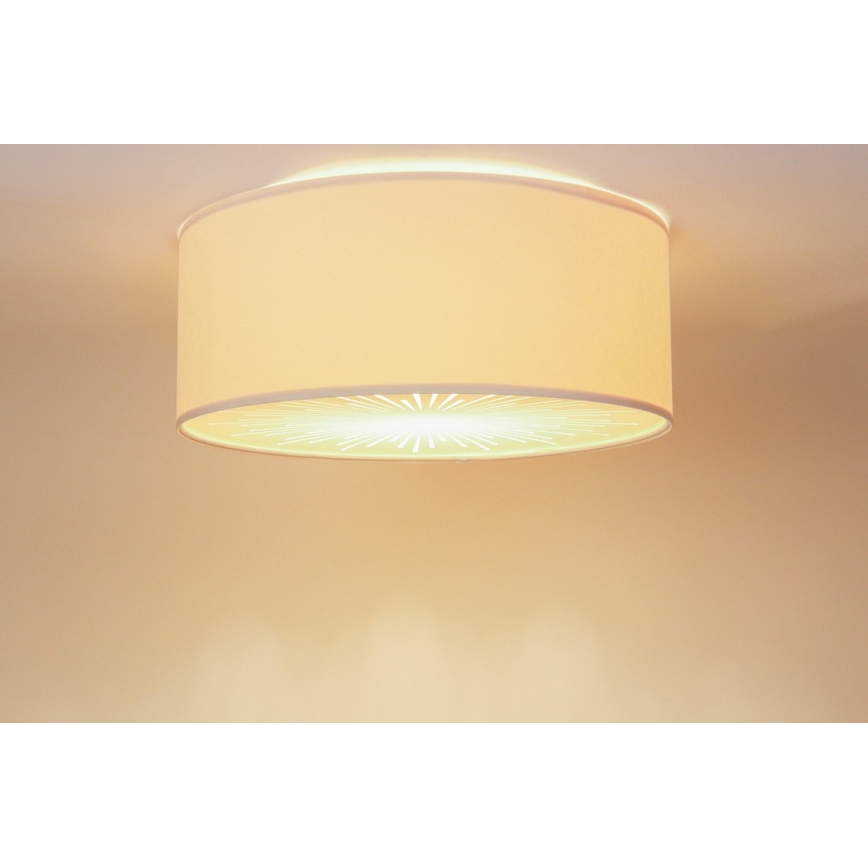 Plafón RAYS 2xE27/60W/230V d. 40cm beige