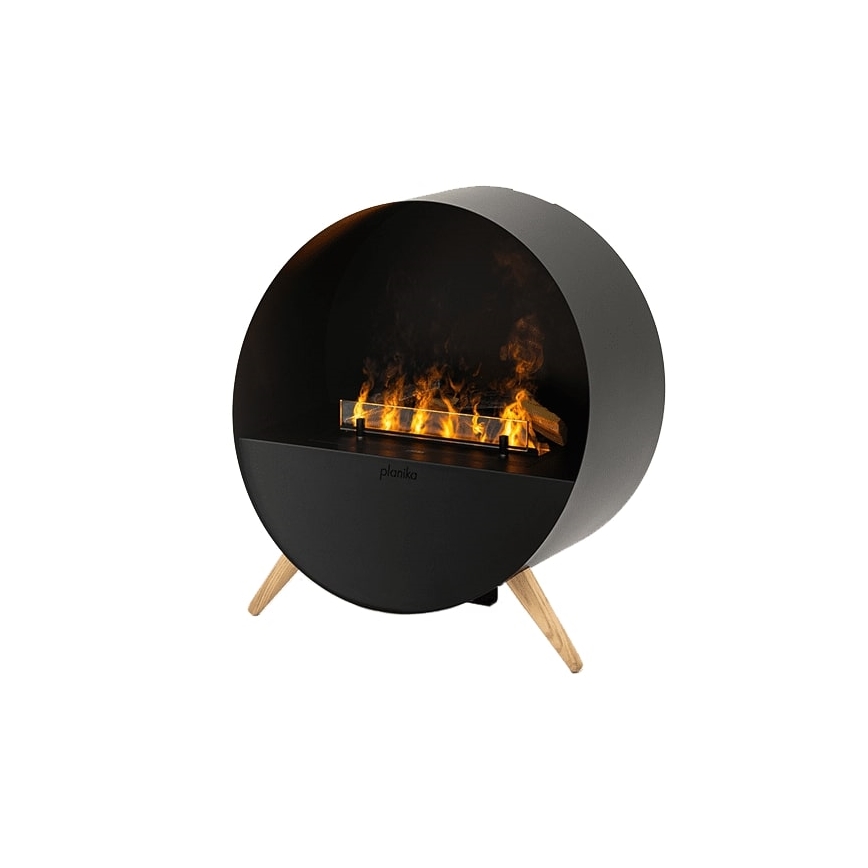 Planika - Chimenea a vapor de agua con control remoto 72,9x65,3 cm 125W/230V negro