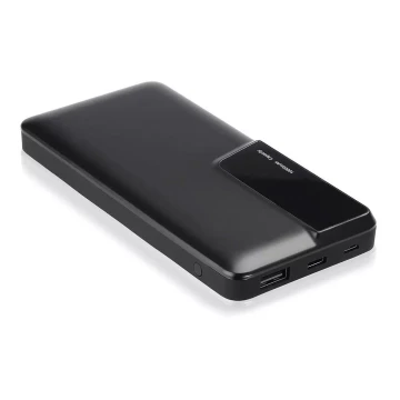 Power Bank con display 10000mAh/3,7V negro