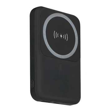 Power Bank magnético con carga inalámbrica Power Delivery 10 000mAh/20W/3,7V negro