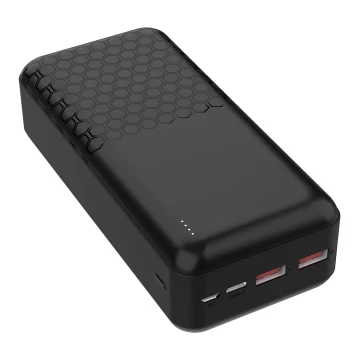 Power Bank Power Delivery 30000 mAh/22,5W/3,7V negro