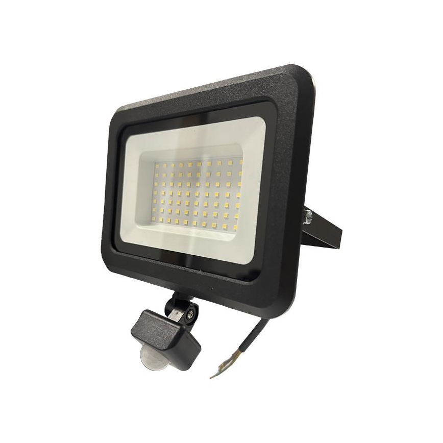 Proyector LED de exterior con sensor LED/50W/230V 4000K IP44 negro