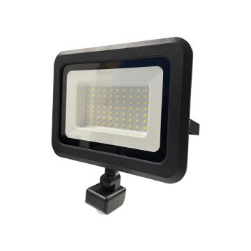 Proyector LED de exterior con sensor LED/50W/230V 4000K IP44 negro