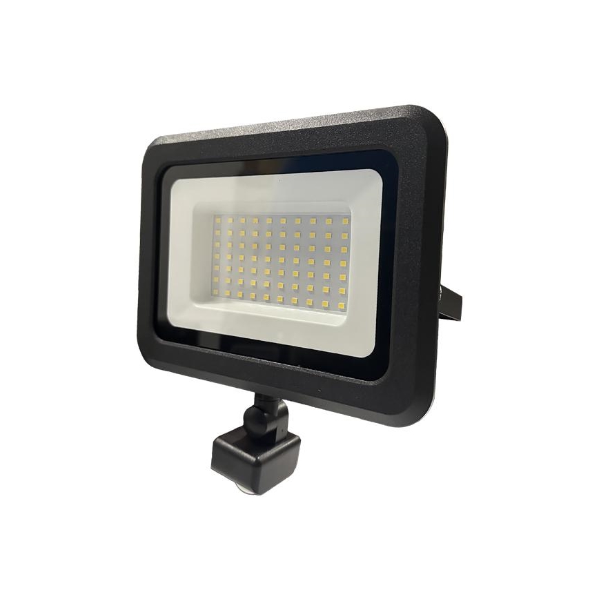 Proyector LED de exterior con sensor LED/50W/230V 4000K IP44 negro