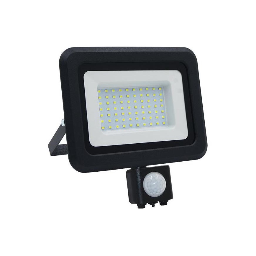 Proyector LED de exterior con sensor LED/50W/230V 4000K IP65 negro