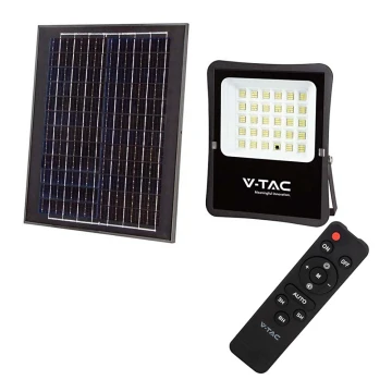 Proyector LED solar de exterior LED/20W/3,2V 4000K IP65 + mando a distancia