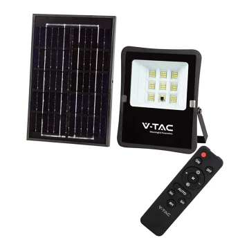 Proyector LED solar de exterior LED/6W/3,2V 4000K IP65 + mando a distancia