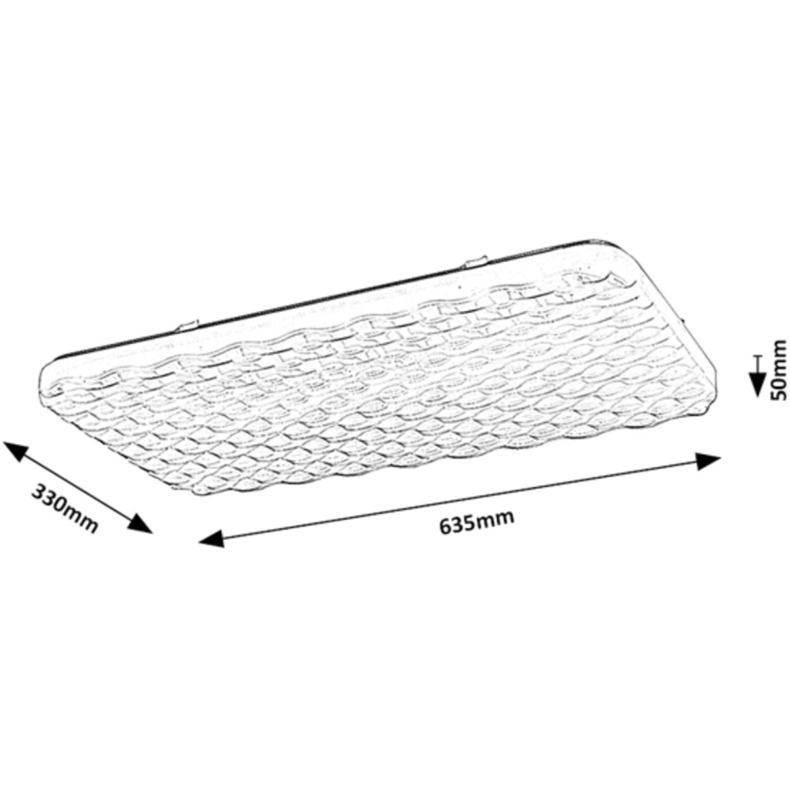 Rabalux - Plafón LED LED/36W/230V 64 cm