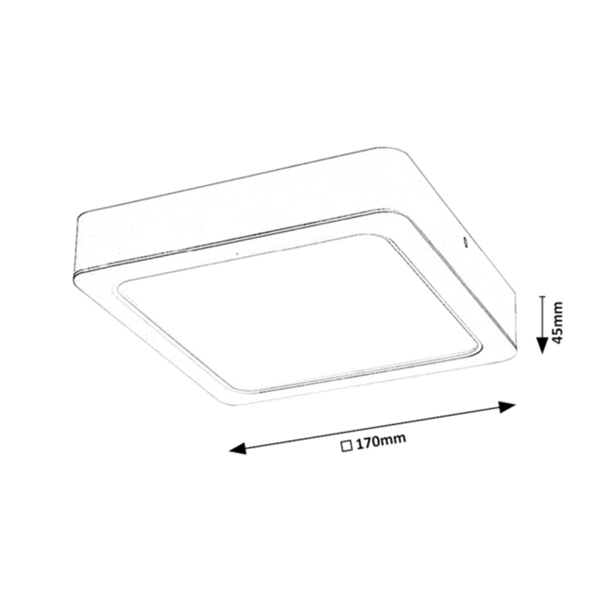 Rabalux - Plafón LED LED/18W/230V 17 cm