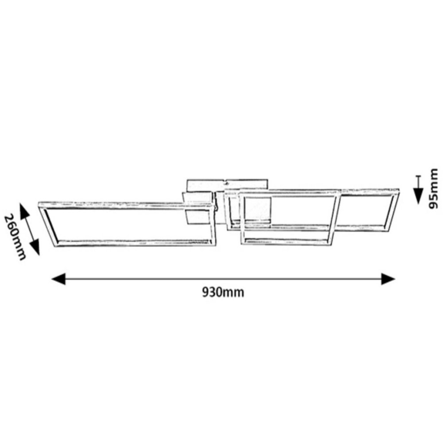 Rabalux - Lámpara de techo LED LED/44W/230V blanco