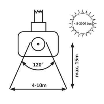 Rabalux - Reflector LED con sensor LED/10W/230V 4000K IP44 negro