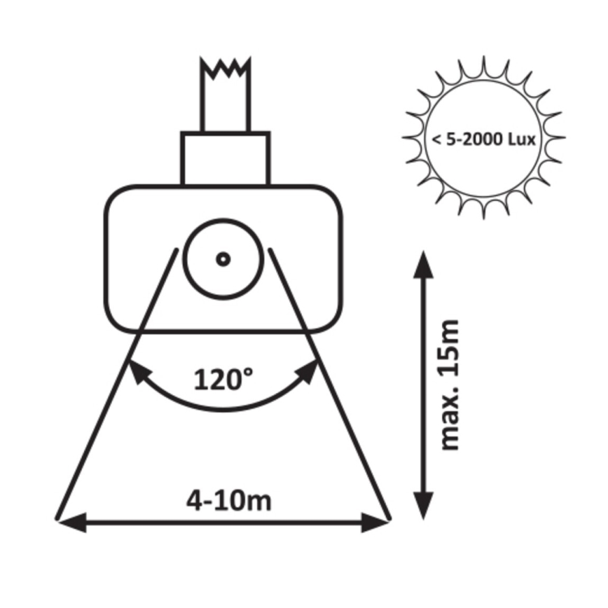 Rabalux - Reflector LED con sensor LED/10W/230V 4000K IP44 negro