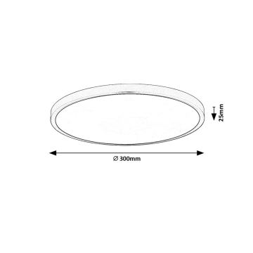 Rabalux - Plafón LED LED/24W/230V 4000K diá. 30 cm blanco