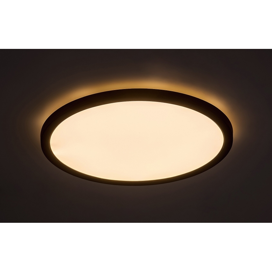 Rabalux - Plafón LED LED/36W/230V 3000/4000/6000K diá. 50 cm negro