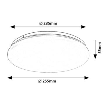 Rabalux - Plafón LED LED/12W/230V 4000K 25 cm