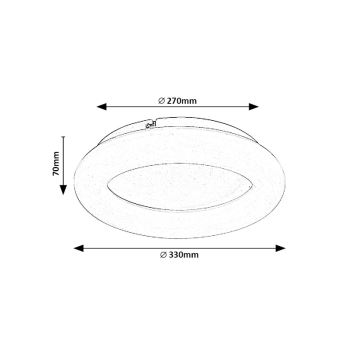 Rabalux - Plafón LED LED/24W/230V 4000K diá. 33 cm blanco