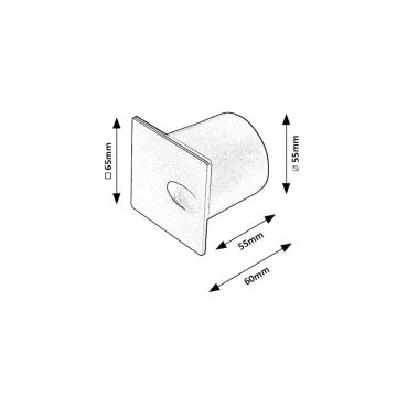 Rabalux - Iluminación de escalera LED exterior LED/3W/230V IP54 3000K negro